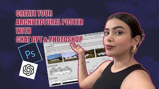 Adobe Photoshop Create an architectural poster with CHAT GPT AI amp PHOTOSHOP easy 2024 [upl. by Nnor974]