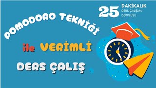 Pomodoro Tekniği İle 100 Dakika Verimli Ders Çalış  25 Dakikalık Çalışma Döngüsü  Sessiz  Alarmlı [upl. by Quickman]