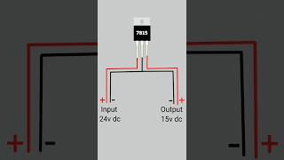 24v to 15v converter circuit  voltage regulator diy shorts [upl. by Megargee]