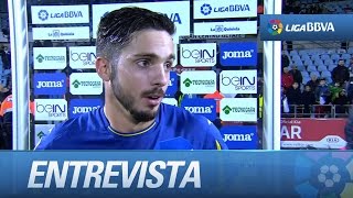 Entrevista a Pablo Sarabia tras el Getafe CF 00 Deportivo de la Coruña [upl. by Eronaele]