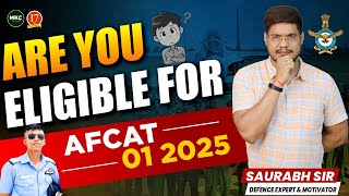 Are You Eligible for AFCAT 1 2025  AFCAT 1 2025 Eligibility Criteria  AFCAT 2025 Exam Preparation [upl. by Eiclek]