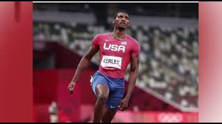 Fred Kerley 🇺🇸 wins mens 100m at the Paris2024 Olympics clocking a time of 997s to win heat 8 [upl. by Babby114]