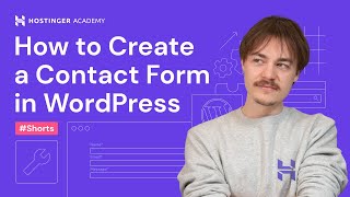 How to Create a Contact Form in WordPress Using WPForms shorts [upl. by Irmo]