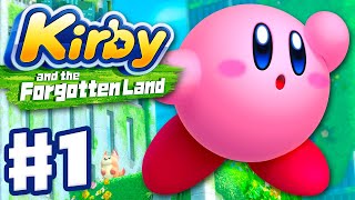 Kirby and the Forgotten Land  Gameplay Walkthrough Part 1  Natural Plains 100 Nintendo Switch [upl. by Aislehc]