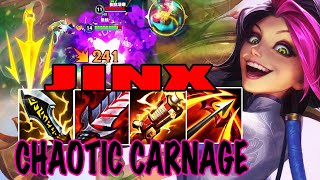 WILD RIFT JINX ADC GAMEPLAY  CHAOTIC CARNAGE  JINX BUILD RUNES [upl. by Clemence]