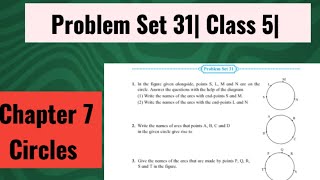 Problem set 31 Class 5 Chapter 7 Circles Maharashtra Board [upl. by Zehc5]