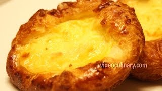 Pastry Cream Custard Danish Pockets Recipe  Video Culinary [upl. by Granger]