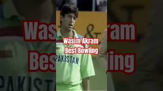 Wasim Akram The Master of Outswing cricket cricketlover [upl. by Ariayek472]