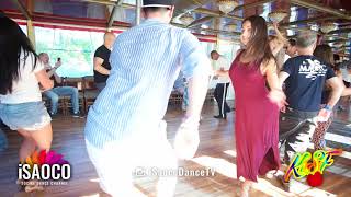 Farid Mehdiyev and Elena Badzym Salsa Dancing at KISF Sunday 03062018 [upl. by Sekoorb]