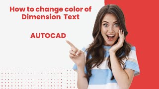 Change color of dimension text in AutoCAD  DIMCLRT Autocad  Dimension  How to change text color [upl. by Ajssatan153]