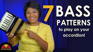 7 Bass Patterns to Play On Your Accordion  Accordion Lessons [upl. by Inobe447]