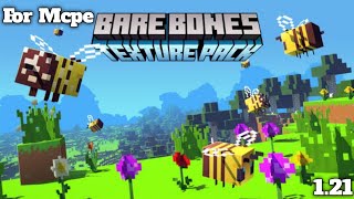 Bare Bones Texture pack for Mcpe 121 [upl. by Ummersen396]