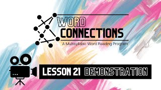 Word Connections Lesson 21 Demonstration [upl. by Derick]