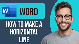 How to make a horizontal line in Microsoft Word [upl. by Tdnerb120]