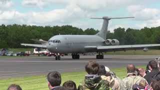 VC10 ZD241 Public Debut Fast Taxi Run 25th May 2014 [upl. by Nirro]