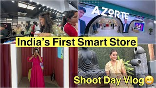 AZORTE STORE IN VEGAS MALL  Shoot Day Vlog 🤩 [upl. by Octavus]