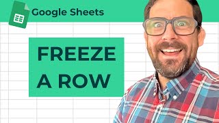 How to Freeze a Row in Google Sheets [upl. by Seltzer754]