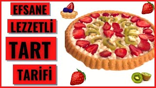 Meyveli Tart Nasıl Yapılır   Meyveli Tart Tarifi  Meyveli Tart Kek  Meyveli Tart Yapımı [upl. by Anahsed]