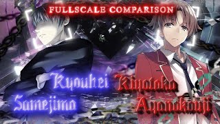 Kyouhei Samejima vs Kiyotaka Ayanokouji Fullscale Comparasion  G Senjou no Maou vs COTE 🗣️🔥 [upl. by Bonina]