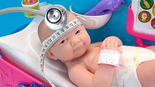 Reborn Doll Diana Checkup Doctor Visit Play Toys Baby Dolls [upl. by Napas631]