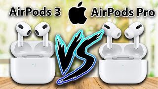 AirPods 3 Vs AirPods Pro  Buy ONLY for these reasons Specs Review [upl. by Moclam876]