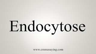 How To Say Endocytose [upl. by Pfeffer712]