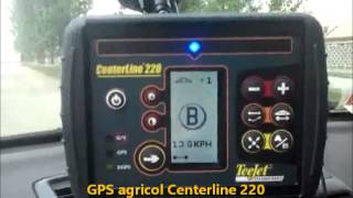 GPS agricol Centerline 220 ghidare  jalonare  mers in paralel [upl. by Akkire]