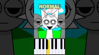 Wenda Theme Incredibox Sprunki  Normal Vs Horror on piano [upl. by Brenna186]