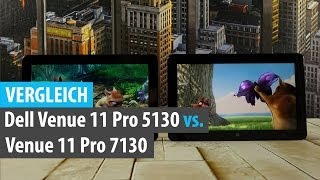 Vergleich Dell Venue 11 Pro 5130 Bay Trail vs Venue 11 Pro 7130 Core  tabtechde [upl. by Alaehs364]