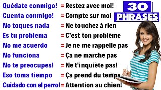 30 Phrases très Simples en Espagnol  Cours despagnol  Français 🔹 Partie 3 [upl. by Fulviah]