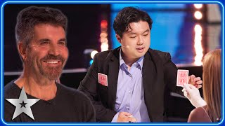 CHARMING magician delivers MASTERFUL sleight of hand magic  Auditions  BGT 2023 [upl. by Pederson]