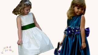 Blumenmädchenkleid nähen  DIY Hochzeit  nähen Nähkurs und Schnittmuster  Frocks amp Frolics [upl. by Inesita]