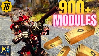 FALLOUT 76  ROLLING 900 LEGENDARY MODULES CAN WE GET A BLOODIED EXPLOSIVE FIXER [upl. by Sito384]