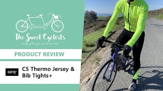 Stay warm in winter  GORE C5 Thermo Jersey and C5 Thermo Bib Tights Road Cycling Kit Review [upl. by Brad308]