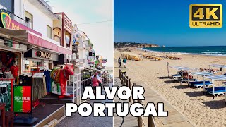 ALVOR Algarve Portugal 🇵🇹  Walking Tour 🏖️🚶 4K UHD [upl. by Annej481]