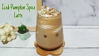 How To Make Iced Pumpkin Spice Latte Starbucks Iced Pumpkin Spice Latte [upl. by Granniah]