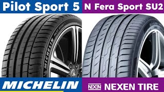 Michelin Pilot Sport 5 vs Nexen N Fera Sport SU2 [upl. by Navek]