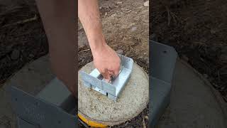 How to install Post base Simpson ABA66Z deckbuilding diy [upl. by Hurlbut]