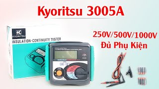 Mở Hộp Kyoritsu 3005A  Đồng Hồ Đo Điện Trở Cách Điện  3 Dải Đo 250V500V1000V  Độ Chính Xác Cao [upl. by Alodie225]