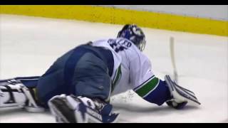 RYAN MILLER  HILARIOUS DIVING SAVE against ZETTERBERG Nov 10 [upl. by Heise]