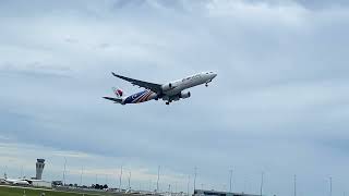 Malaysia Airlines A330 “OneWorld” livery taking off at Adelaide [upl. by Eberle835]