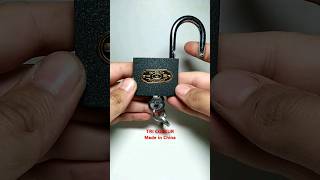 Tri Colkur Iron Padlock security lock china chinesse iron lockpicking manufacturing [upl. by Blanch]