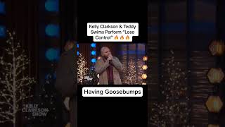 Teddy Swims and Kelly Clarkson perform Lose Control  TeddySwims KellyClarksonEpicDuetshorts [upl. by Anahpets]