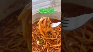 One Pot Spaghetti and Meat Sauce 🍝 [upl. by Grosz]