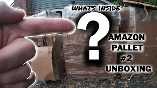 Unboxing an Amazon Overstock Pallet to Sell on Ebay Pallet2 [upl. by Onailimixam]