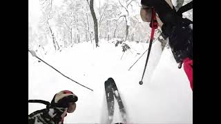 JBThreecom Snow Skiing Rusutsu 2024  JB3 POV Powder Tree Skiing “ShellB3” [upl. by Morra]