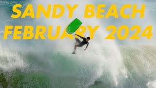 Sandy Beach Shorebreak February 2024 [upl. by Caassi]