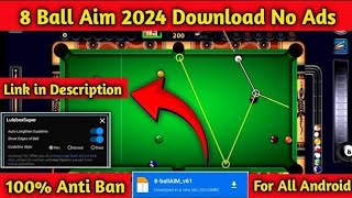 8Ball Pool Aim Tool LuluBox Version 2024 New Update  Free Download  Link in Description [upl. by Ilujna]