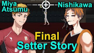 The Spike Volleyball 3x3 Miya Atsumu vs Nishikawa Final Setter Story Setter gameplay [upl. by Chard]