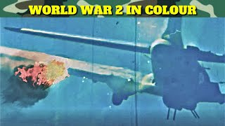 Incredible Combat Color Film  Luftwaffe Gun Camera footage over Germany [upl. by Yrrot179]